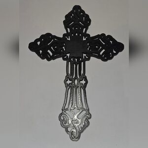 Decorative Black Wall Cross